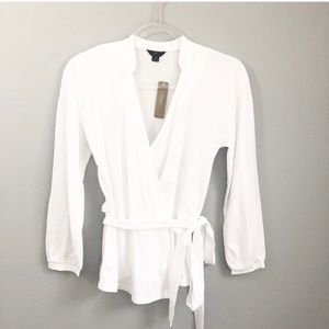 J Crew Wrap Top